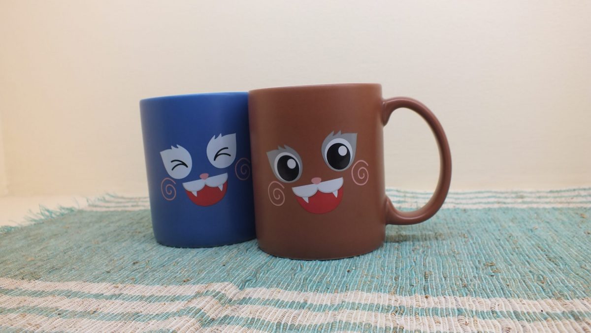 ตัวอย่างแก้วมัคติดโลโก้ Mug Screen Logo