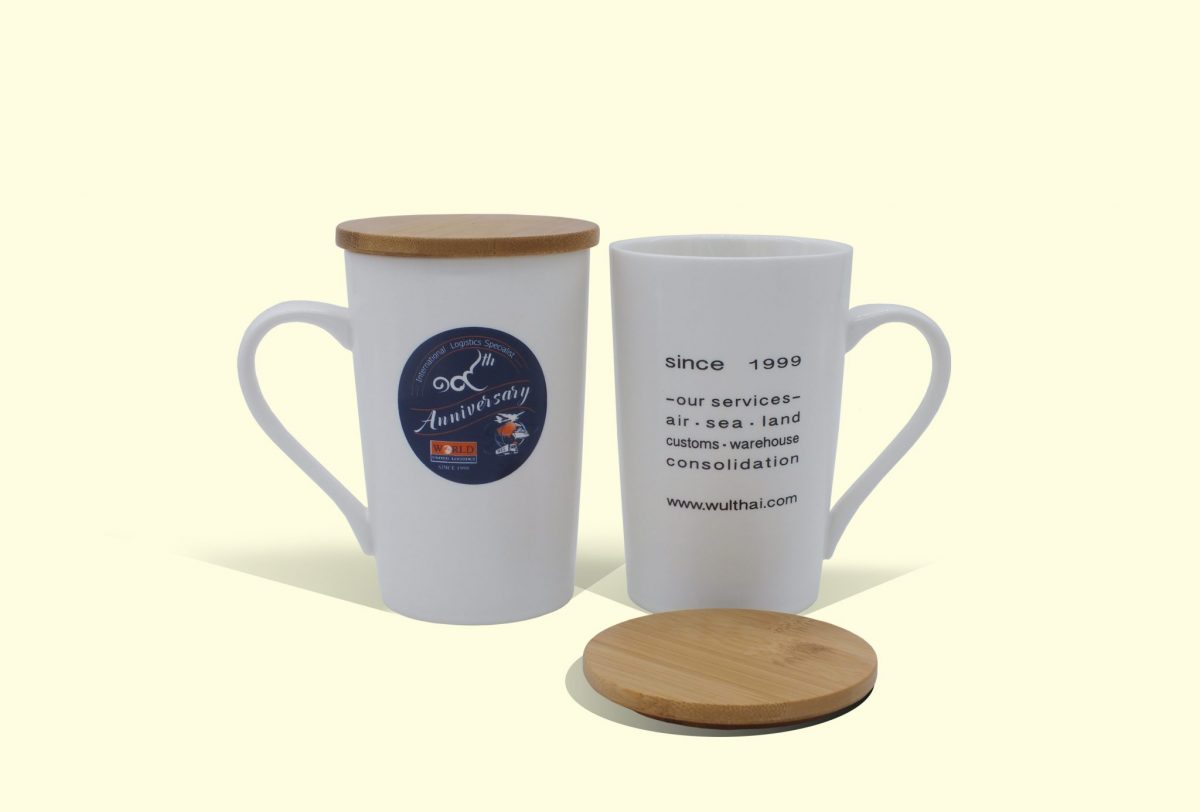 ตัวอย่างแก้วมัคติดโลโก้ Mug Screen Logo