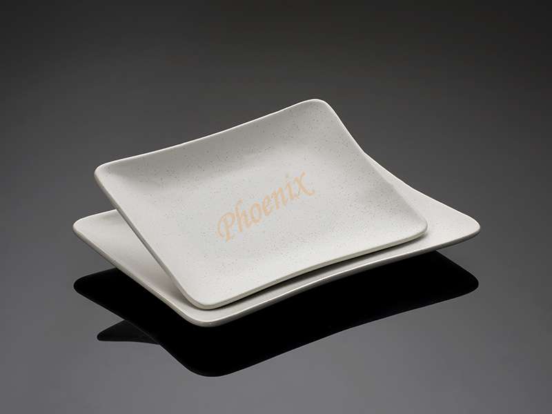 จานเหลี่ยมผืนผ้า สีขาวด้าน 10 x 7 นิ้ว - Image 3