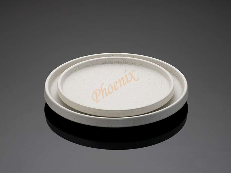 จานกลมขอบตั้ง สีขาวด้าน 10 นิ้ว (ขอบ 3 ซม.) - Image 3