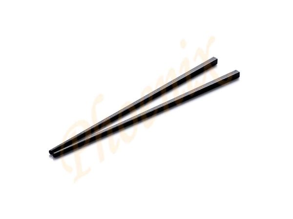 ตะเกียบลายเกล็ดปลา สีดำ 24.5 ซม. (แพ็ค 10 คู่)