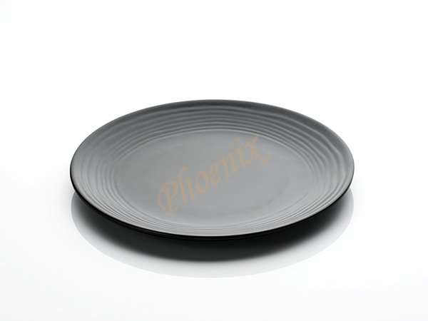 จานกลมขอบลาย สีดำ 11 นิ้ว - Image 2