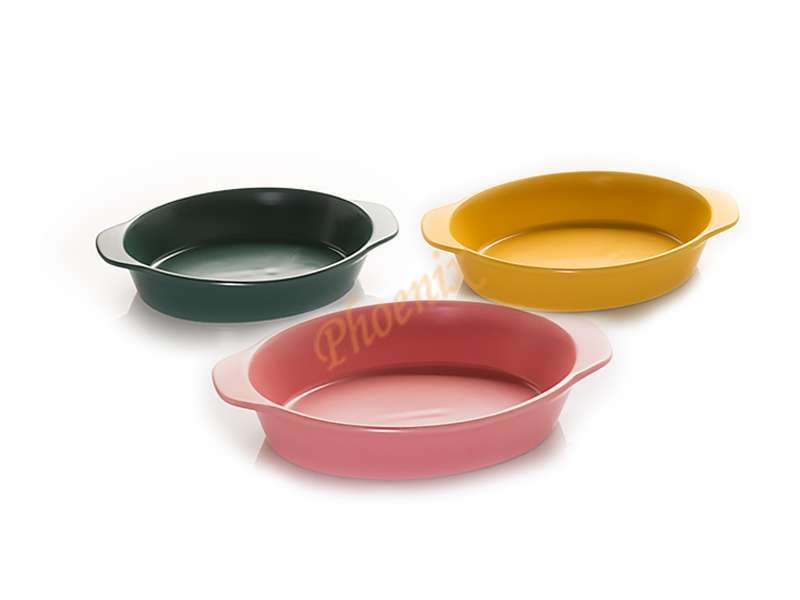 ชาม 2 หู สีเขียว 8.5 นิ้ว - Image 2