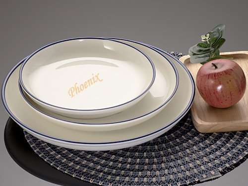 จานบัวลึก วนขอบน้ำเงิน 10 นิ้ว - Image 3