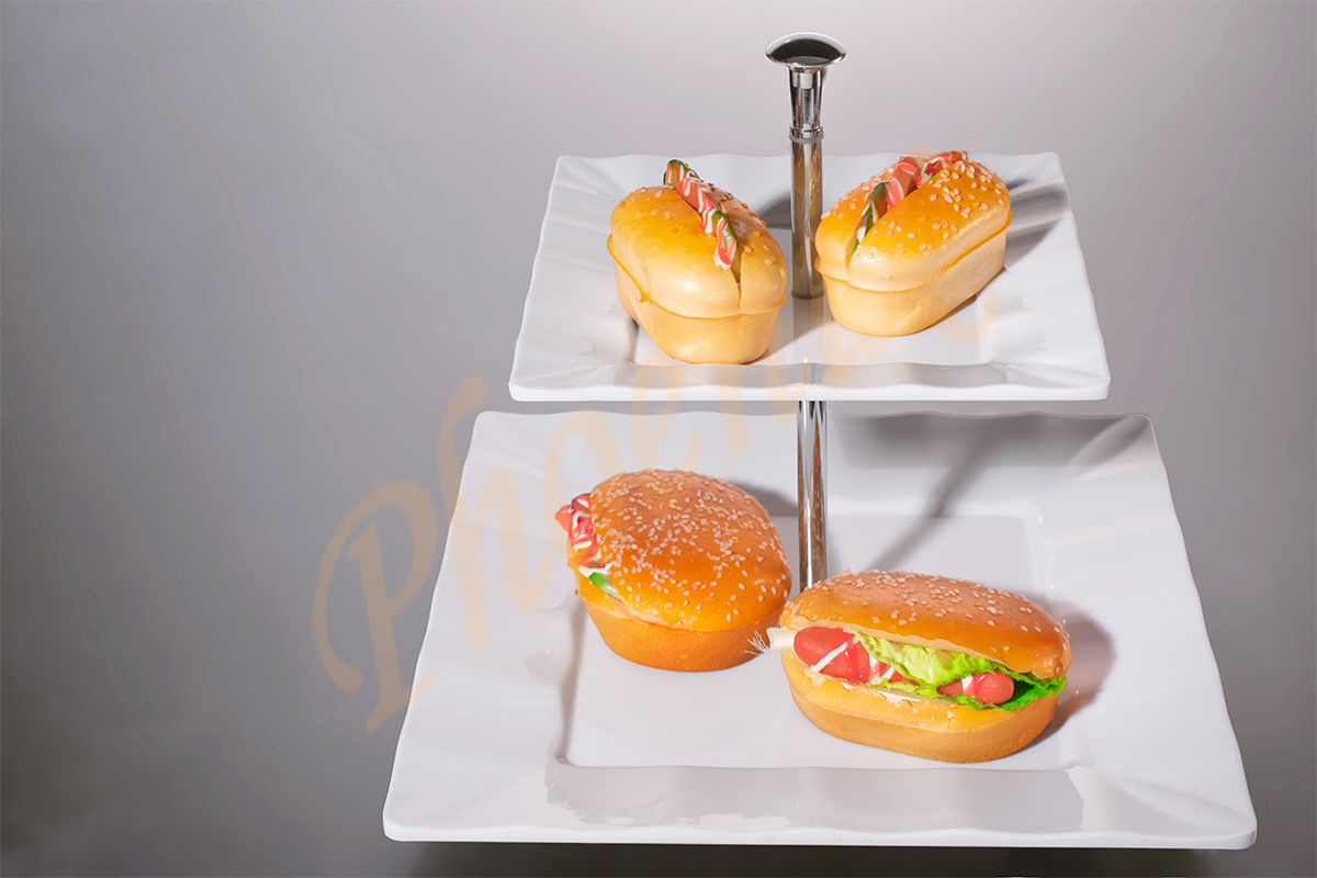 ชุดจานเหลี่ยม 2 ชั้น 12 นิ้่ว - Image 3