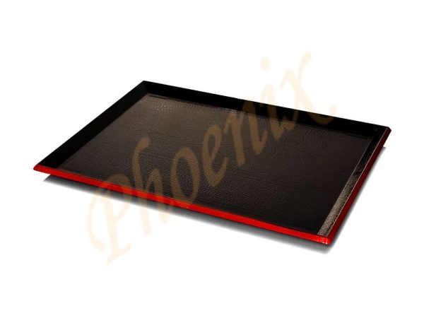 ถาดญี่ปุ่นกันลื่นขอบแดง 39 x 28.5 ซม.