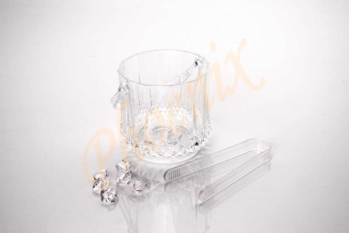 ถังน้ำแข็ง สีใส 12 x 12 cm. (ใช้คู่กับที่คีบน้ำแข็ง TC8007.5) - Image 3