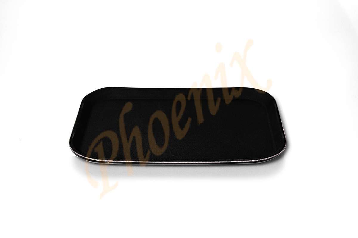 ถาดเหลี่ยมกันลื่น สีดำ 10 x 14 นิ้ว - Image 2