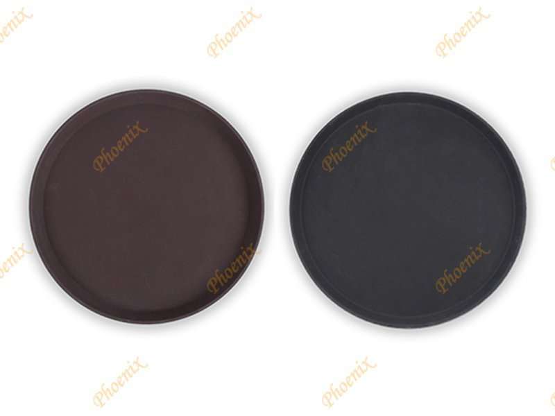 ถาดกลมกันลื่น สีดำ 16 นิ้ว - Image 2