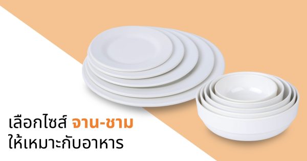 เลือกไซส์จาน-ชาม ให้เหมาะกับอาหาร