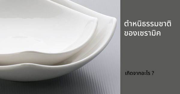 4 ตำหนิธรรมชาติของเซรามิค เกิดจากอะไร?