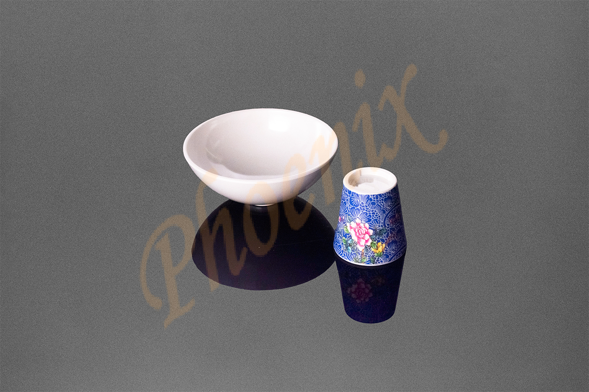ถ้วยพร้อมขาตั้ง 4.75 นิ้ว สีน้ำเงิน เมลามีน - Image 2