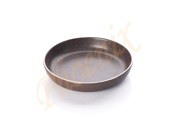 SB-025-BR ชามขอบตั้ง 8.5 นิ้ว สีน้ำตาล