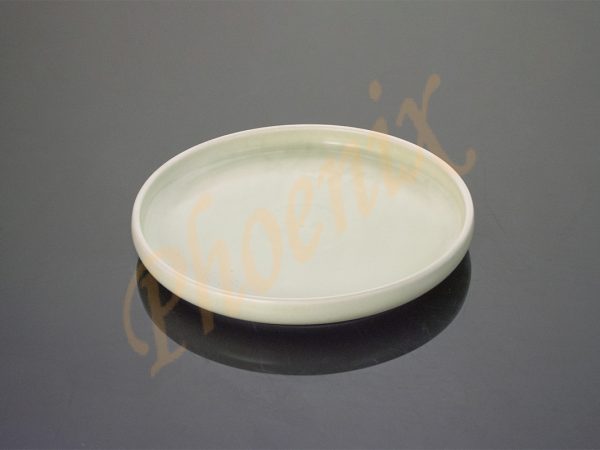 SB-026-G-จานขอบตั้ง 10 นิ้ว สีเขียวอ่อน
