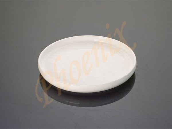SB-026-W-จานขอบตั้ง 10 นิ้ว สีขาว