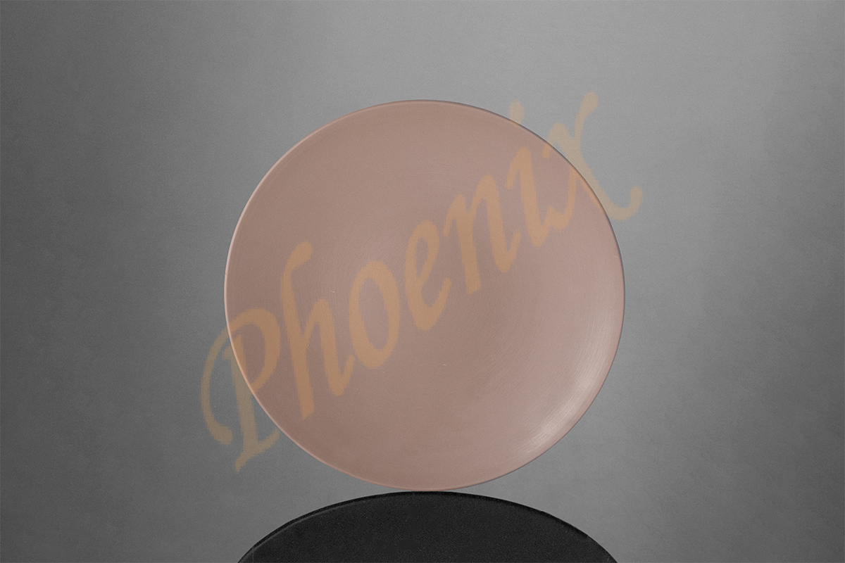 AB2107BR จานบัว เมลามีน สีน้ำตาลอ่อน