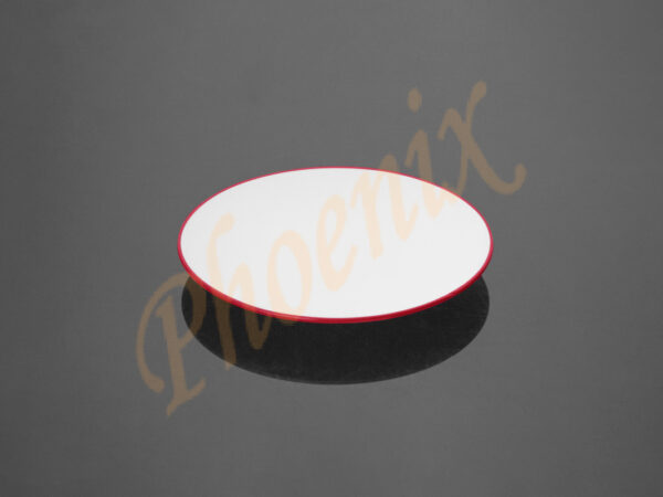 AB210707R-W จานบัวทูโทน 7 นิ้ว เมลามีน สีแดง-ขาว