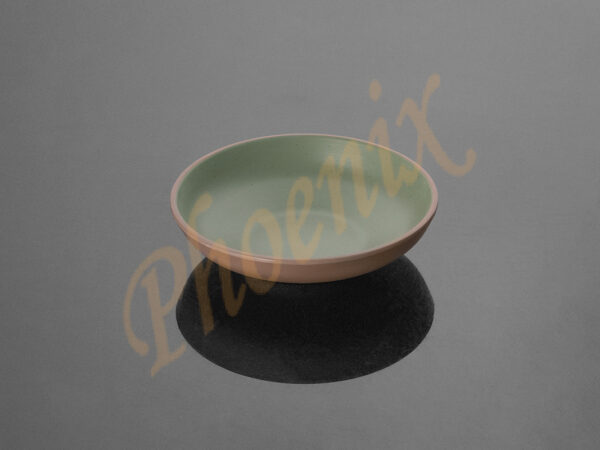 AB211006BR-G ชามก้นเตี้ยทูโทน 6 นิ้ว เมลามีน สีน้ำตาล-เขียว
