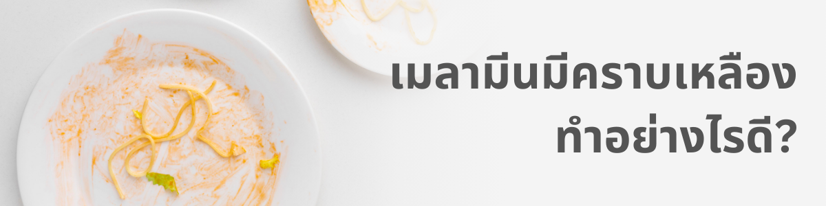 คำถามที่พบบ่อย : เมลามีนมีคราบเหลือง 