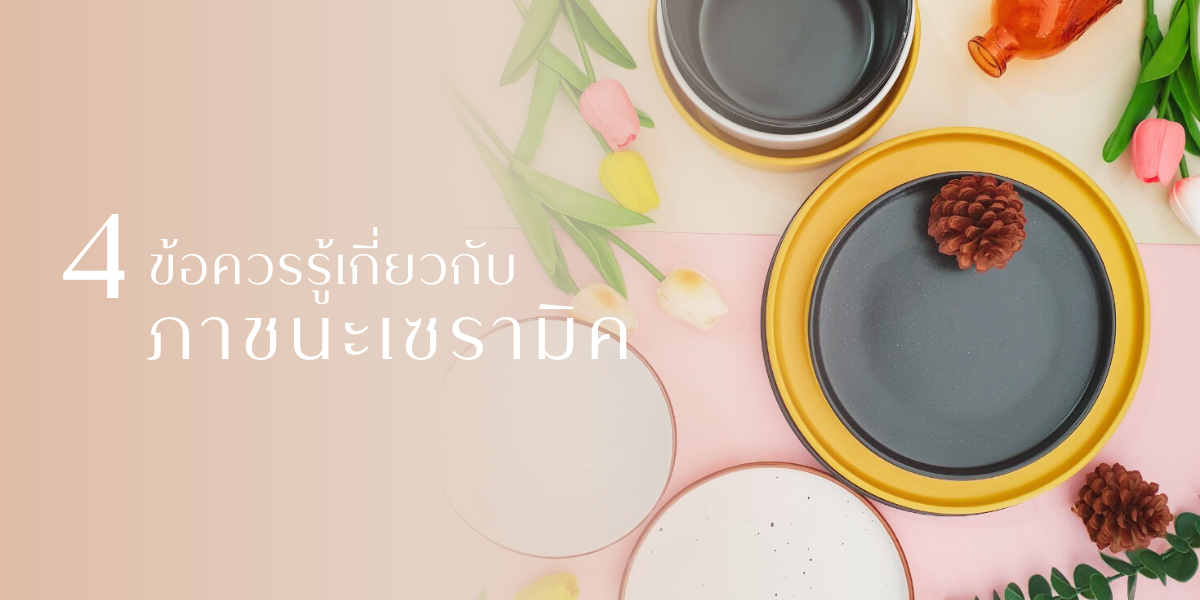 4 เรื่องควรรู้ เกี่ยวกับภาชนะเซรามิค