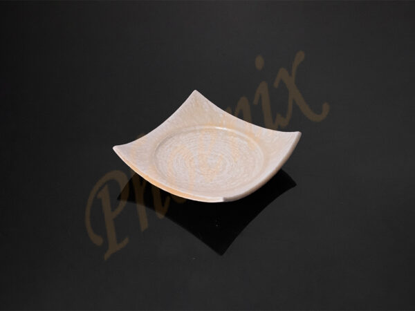 JMS-112-0209 จานจตุรัสโค้ง Vanilla Moon