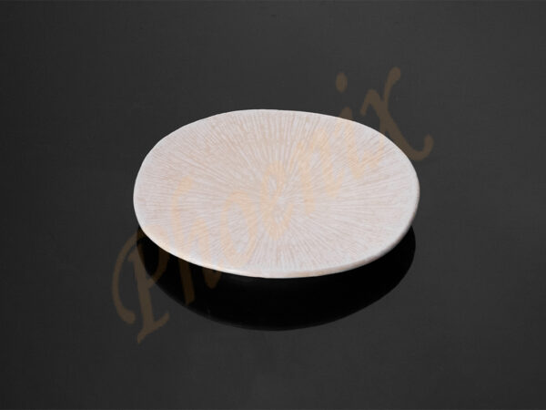 JMS-132-0208 จานกลมลายเส้น Vanilla Moon