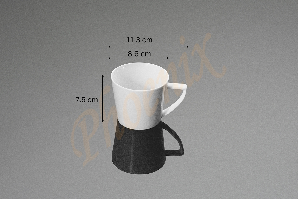 871 01 035 ชุดกาแฟหูเหลี่ยมพร้อมจานรอง 250 ml