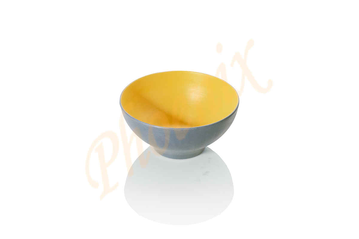 AB211265GR-Y ชามโคม 6.5 นิ้ว เมลามีน สีเทา-เหลือง