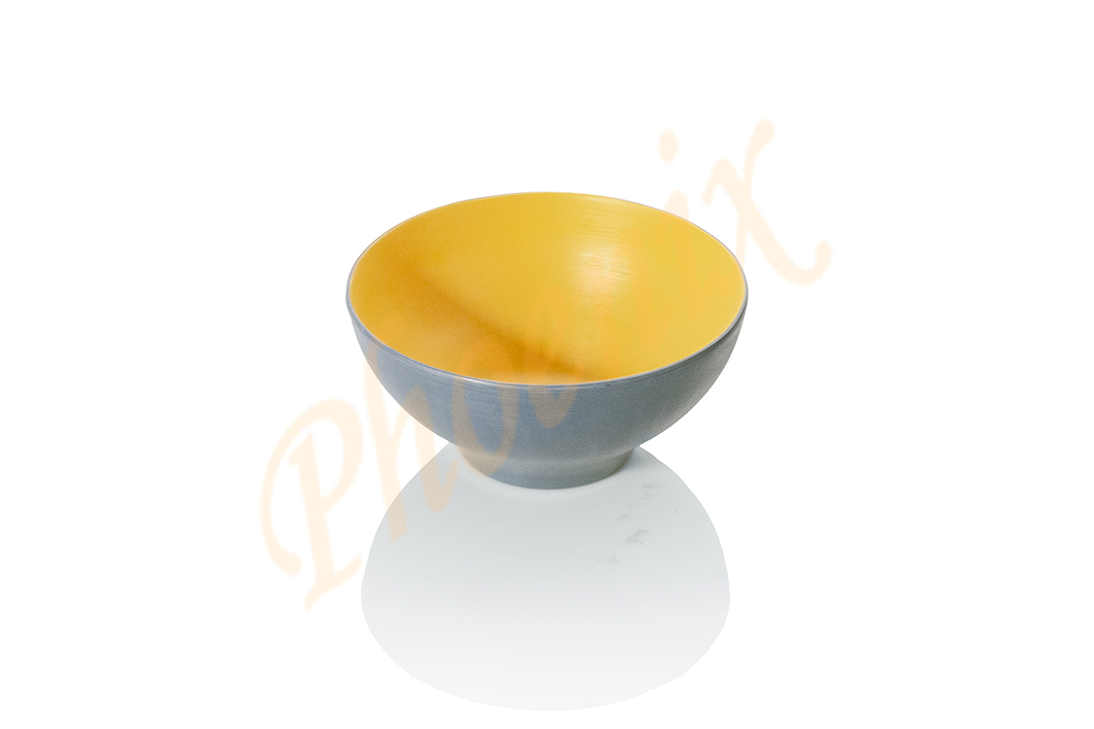 AB211274GR-Y ชามโคม 7.4 นิ้ว เมลามีน สีเทา-เหลือง