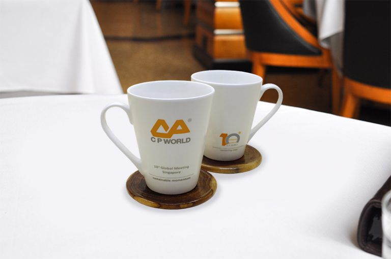 ตัวอย่างแก้วมัคติดโลโก้ Mug Screen Logo