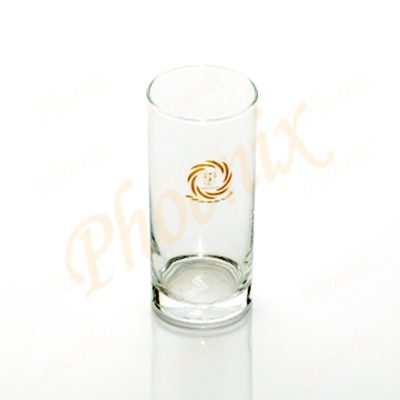 ตัวอย่างแก้วใสติดโลโก้ Glassware Logo