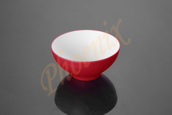 AB211265R-W ชามโคมทูโทน 6.5 นิ้ว เมลามีน สีแดง-ขาว