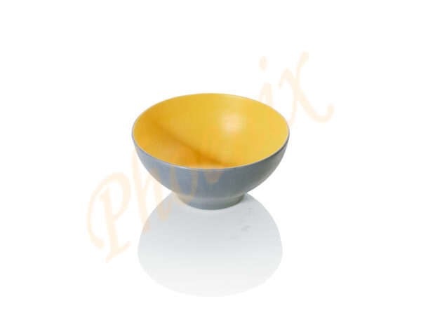AB211265GR-Y ชามโคม 6.5 นิ้ว เมลามีน สีเทา-เหลือง