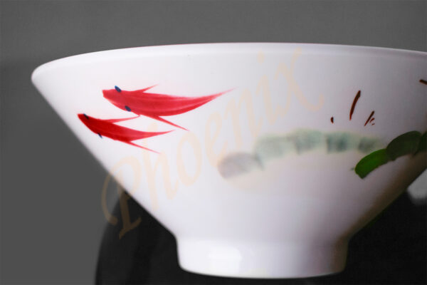 S200100-8.5-1 ชามบะหมี่ลายปลา