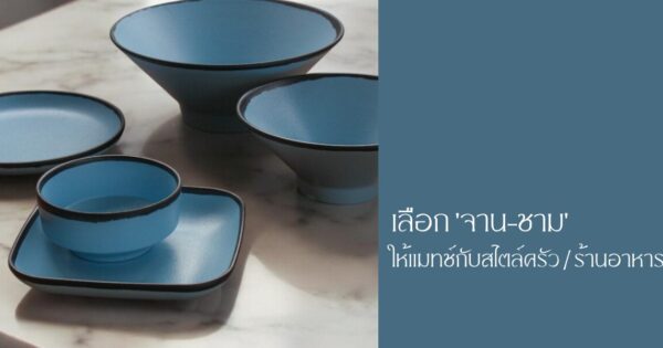 เลือกจานชามให้แมทช์กับสไตล์ครัวและร้านอาหาร