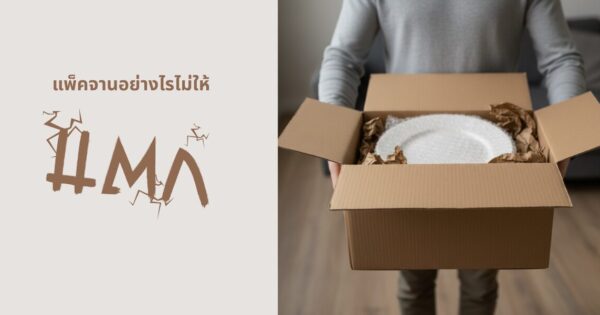 วิธีการแพ็คจานชามสำหรับขนย้ายที่ง่ายและประหยัด