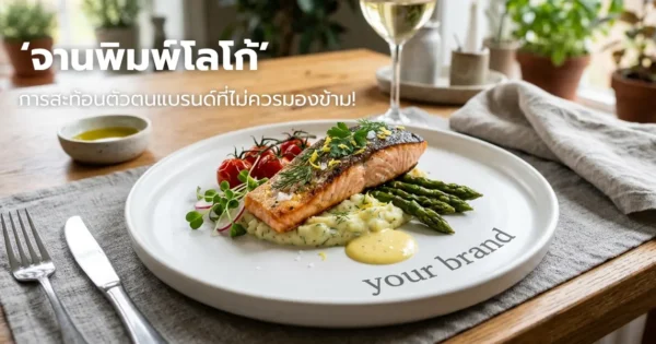 ' จานพิมพ์โลโก้ ' ไอเท็มคู่ร้านอาหารสะท้อนตัวตนแบรนด์ที่ไม่ควรมองข้าม! 3 ตำแหน่งยอดนิยมติดโลโก้ - Custom Logo Plates : The essential branding detail your restaurant shouldn't overlook! Plus, check out the 3 most popular spots to place your logo.