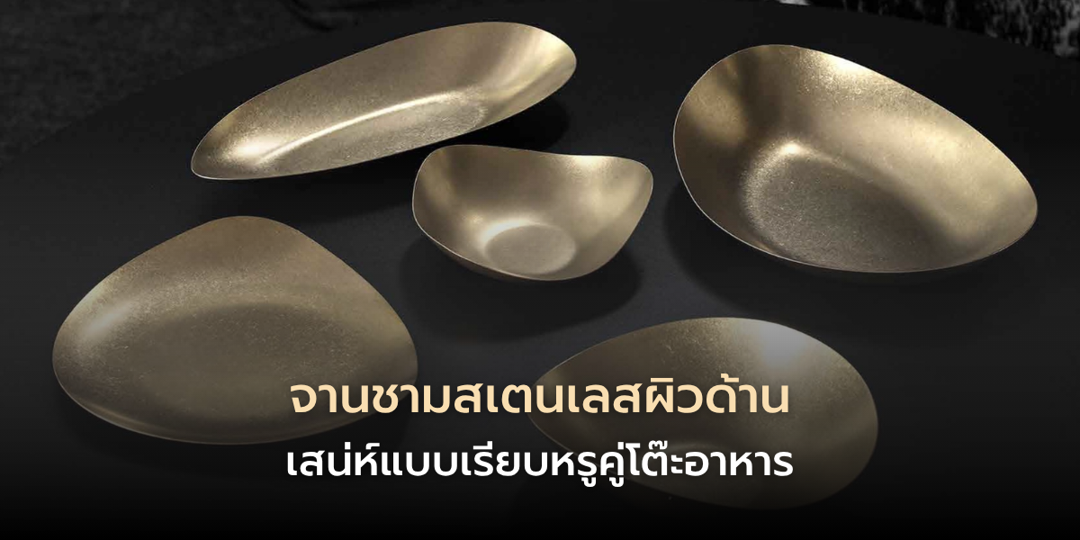matte stainless steel dishware guide 1 จานชามสเตนเลสผิวด้าน เสน่ห์เรียบหรูและ 6 วิธีดูแลให้สวยทนนาน