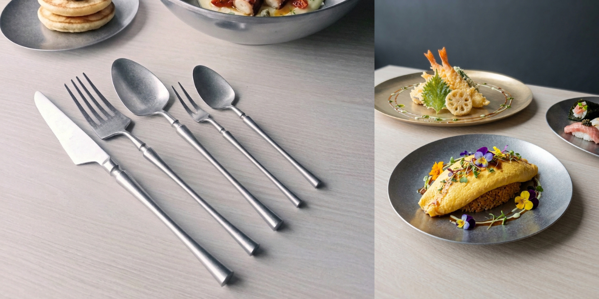matte stainless steel dishware guide 6 จานชามสเตนเลสผิวด้าน เสน่ห์เรียบหรูและ 6 วิธีดูแลให้สวยทนนาน